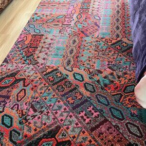 FLOR carpet tiles. Over the moon (pink)